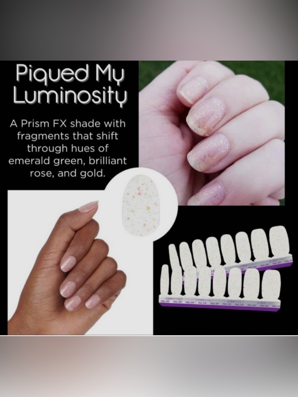 Color Street Nail Strips, Piqued My Luminosity (retired) - Picture 2 of 4